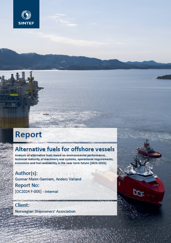 Rapportfoside - alternative fuels for offshore vessels