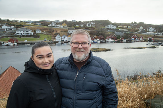 Til venstre: Nina Vespestad (19) og hennes far Helge Vespestad. 